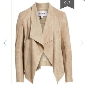 Bb Dakota Faux Suede Drape Jacket